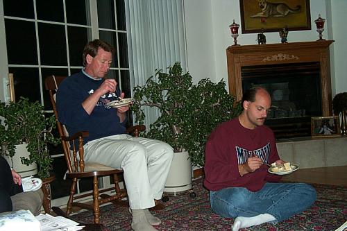 002 1999-01-07  Bill & Mark eating desert grill out