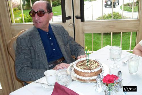 020 2001-03-08 Milt's Birthday cake & mine