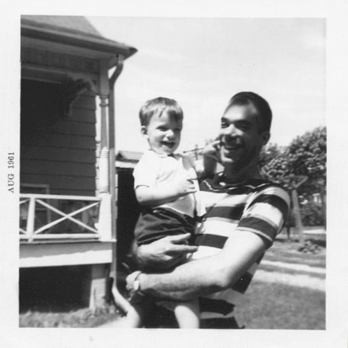 Dad and Me in August 1961