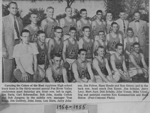 Dad's Track Team 1954-1955