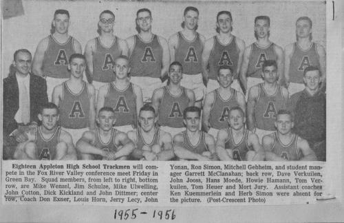 Dad's Track Team 1955-1956